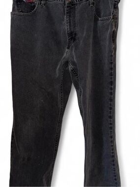 Tommy Hilfiger Gray Jeans with Red Waistband Accent